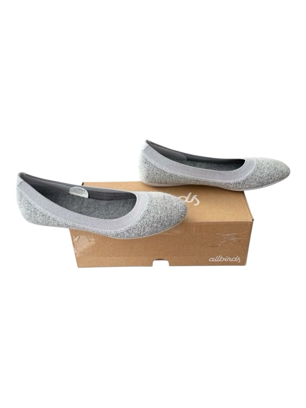 Allbirds Wool Breezers Ballet Flats Dapple Grey Merino Wool Womens Size 10.5 NIB